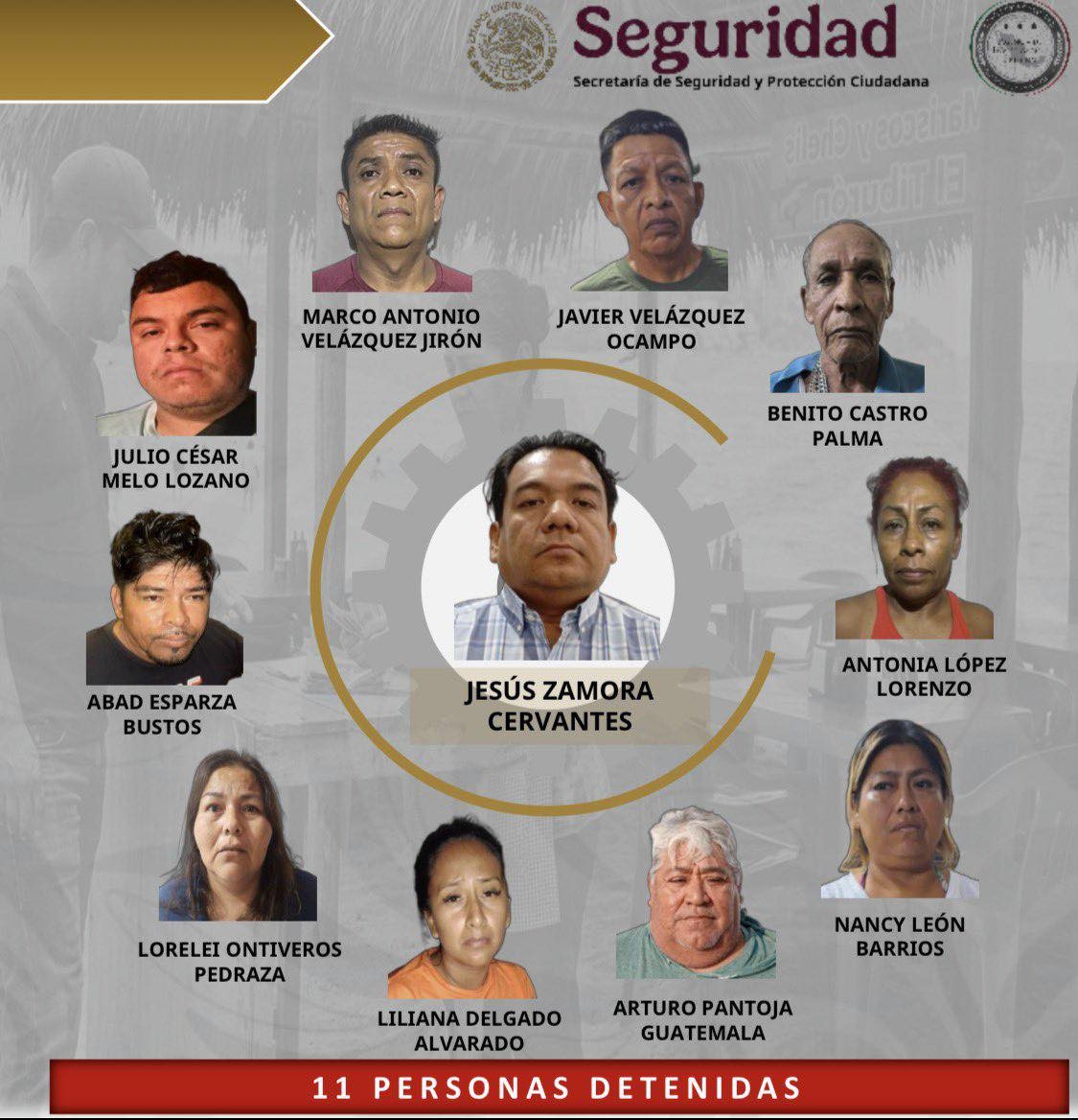 Detienen en Acapulco a 11 presuntos integrantes de grupo dedicado a la extorsión; señalan a Jesús Zamora Cervantes como líder de la organización