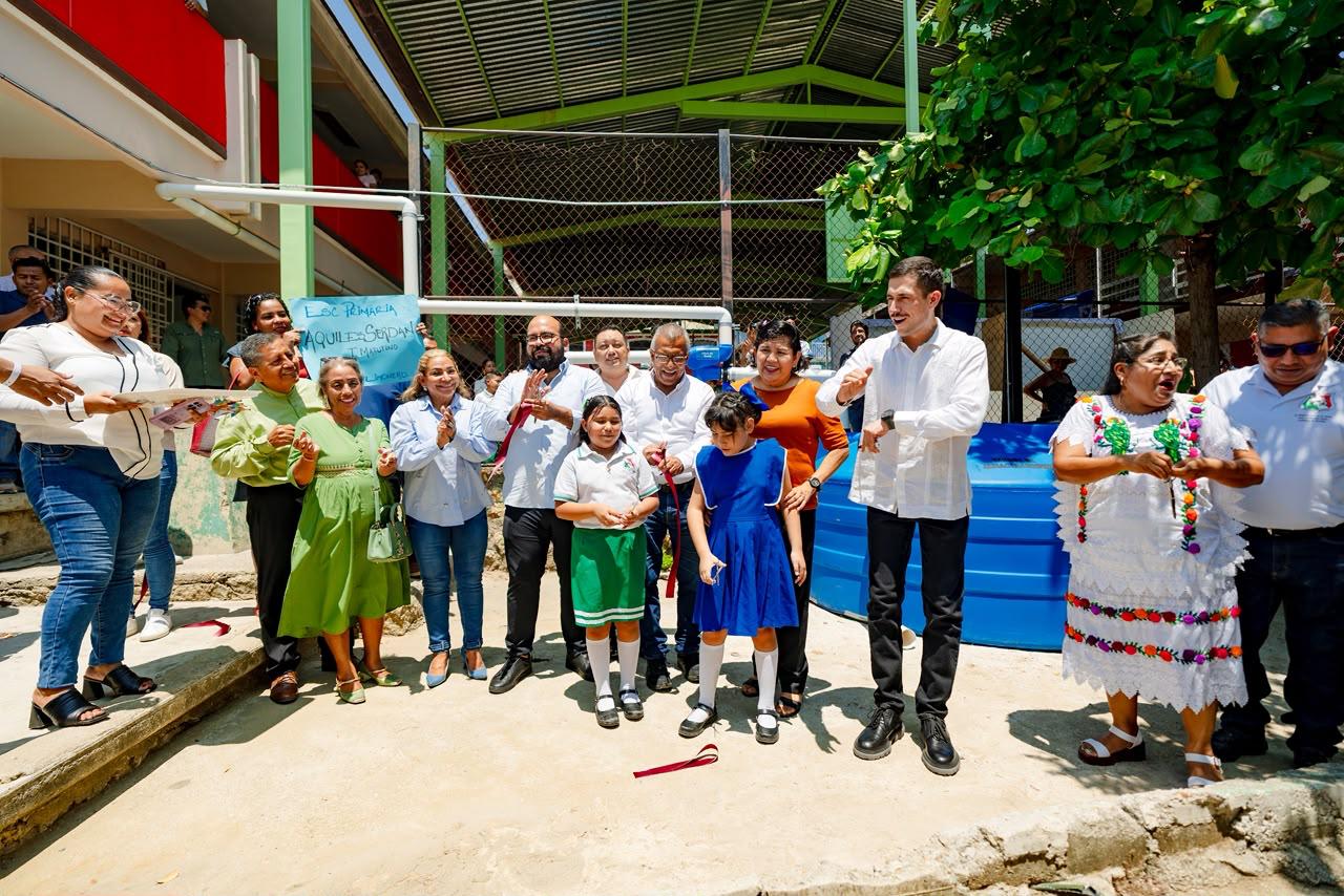 Fonatur y Gobierno de Guerrero impulsan sistemas de captación de agua pluvial en escuelas de Acapulco